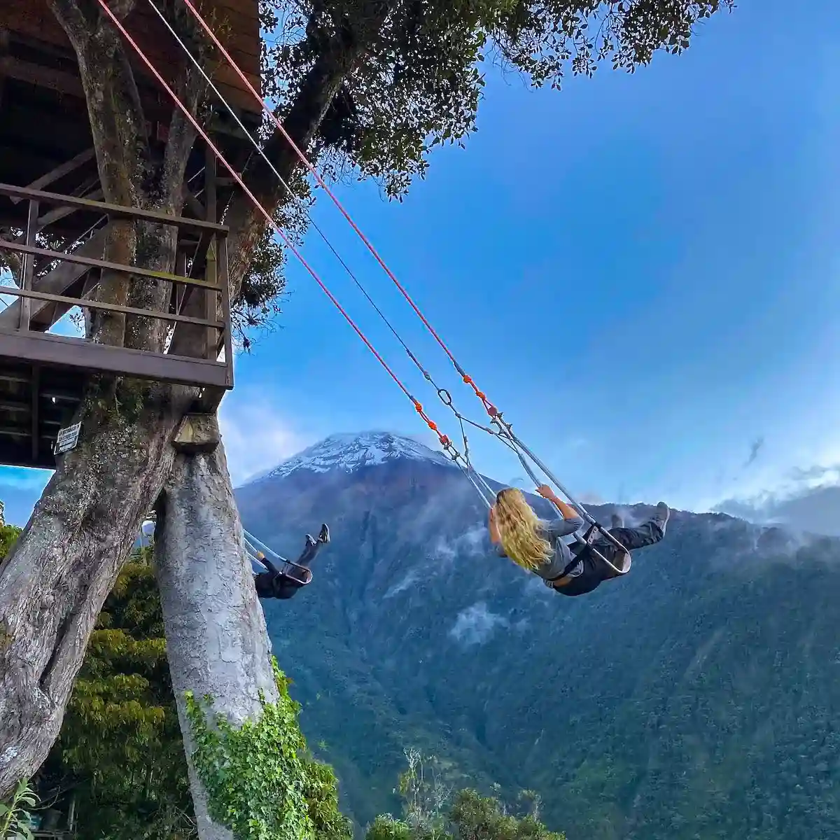 Tours in Ecuador Swing at the End of the World in Baños, Ecuador